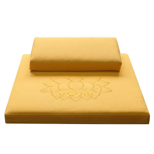 Yoga/Meditation Cushions Square , Floor Cushion Lotus Meditation-Deluxe 2 Piece Set | Guided Meditation