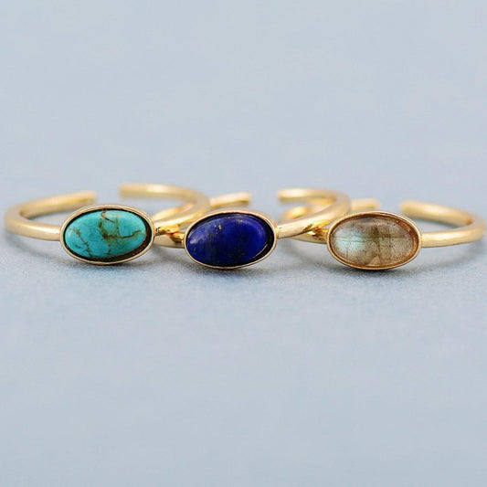 Adjustable healing  rings in Labradorite, Lapis Lazuli or Turquoise | Ring | jewelry, Labradorite, Lapis, meditation, new, ring, Turquoise | Guided Meditation