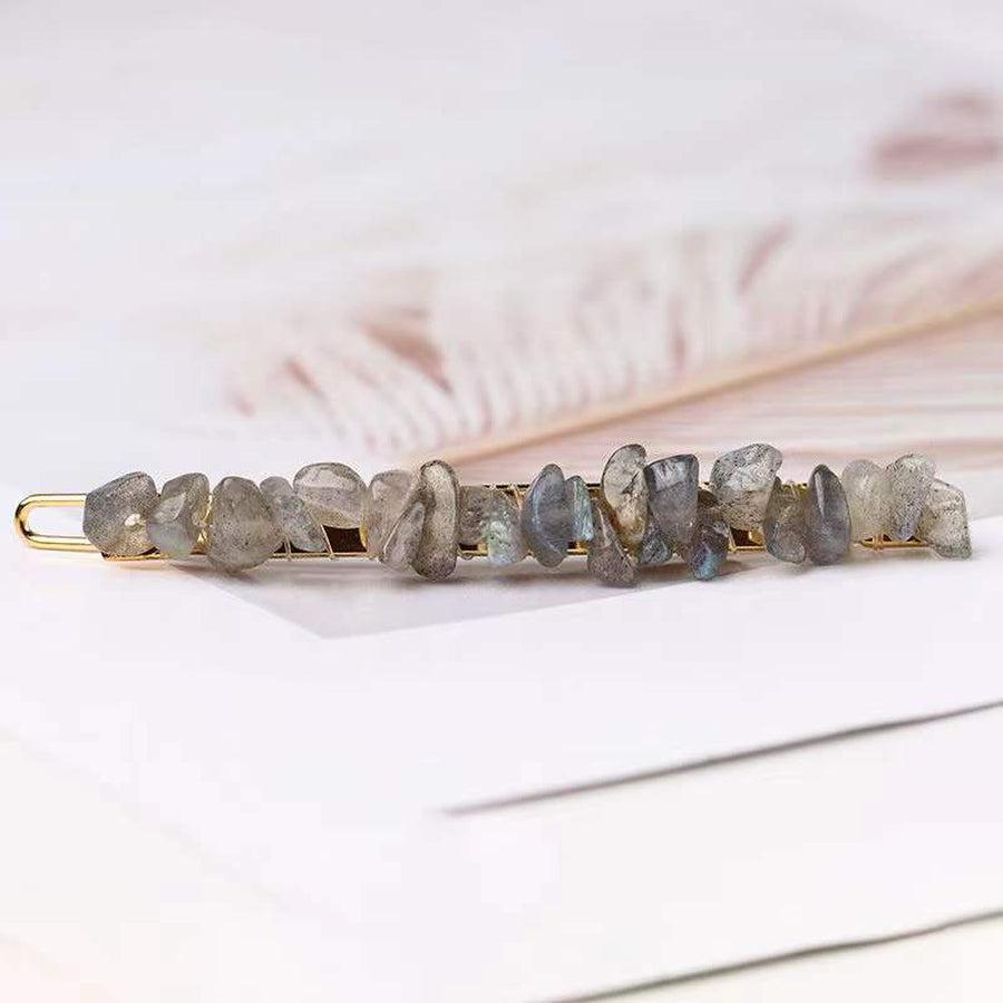 Natural stone geometric hair clips | hair clips | Accessoires femme, hair clips, natural stone, new | Guided Meditation
