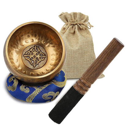 Tibetan singing bowl with its stand, its mallet and a storage bag | bowl, Feng Shui, new, Singing bowl, Tibetan, zen | Guided Meditation