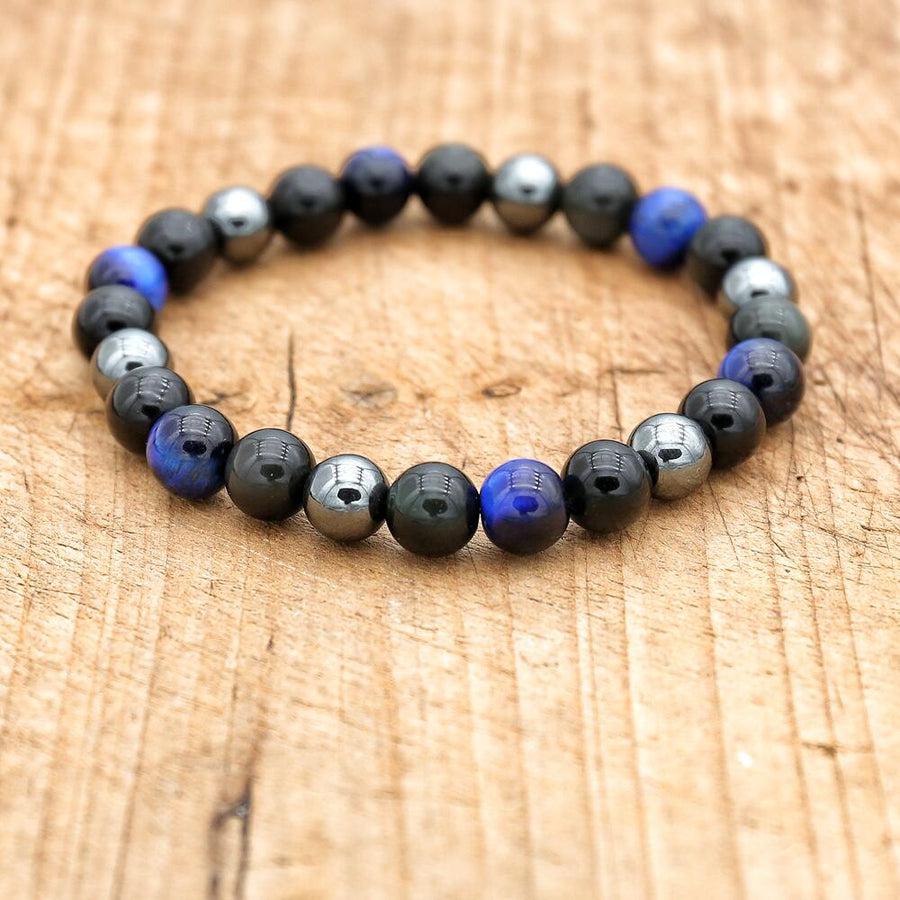 “Protection, Confidence and Vitality” Bracelet in Tiger Eye (color), Black Obsidian and Hematite | Bracelet | black obsidian, Bracelets, Confidence and Vitality, Hematites, new, Protection, Tiger's Eye | Guided Meditation