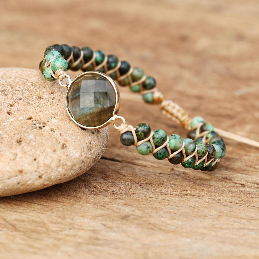 Adjustable bracelet in Labradorite stones | Bracelet | Bracelet, Bracelets, Labradorite, new | Guided Meditation