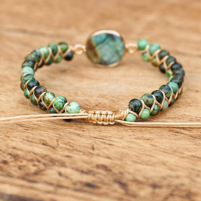 Adjustable bracelet in Labradorite stones | Bracelet | Bracelet, Bracelets, Labradorite, new | Guided Meditation