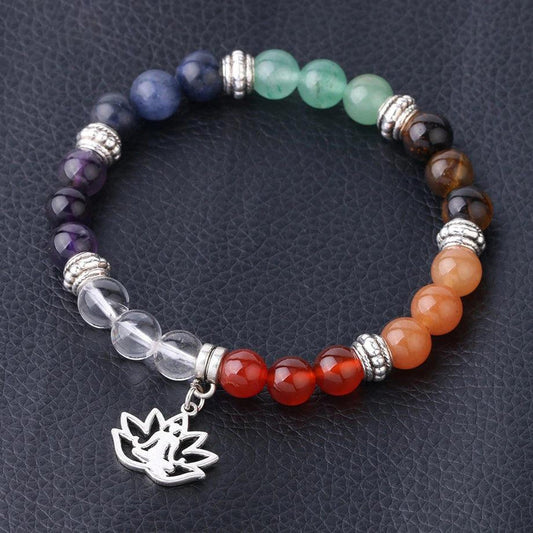 7 Chakra Healing Bracelet and Lotus Flower | Bracelet | 7 Chakra, 7 Chakras, Bracelet, Bracelets, Chakras, Lotus Flower, new | Guided Meditation