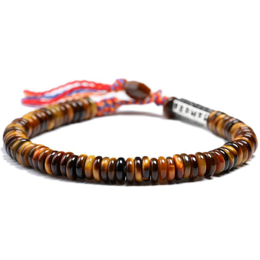 Buddhist bracelets made of natural Tiger's Eye stones | Bracelet | Bracelet, new, Tiger's Eye | Guided Meditation