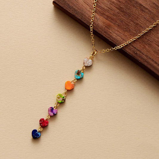Necklace of the 7 chakras pendant hearts | Pendentif | 7 Chakras, Colliers & Pendentifs, necklace, new | Guided Meditation