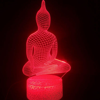 tunning 3D Hologram Meditation Buddha Lamp!!! | Lamp | Buddha, Lamp, meditation, Zen decoration | Guided Meditation