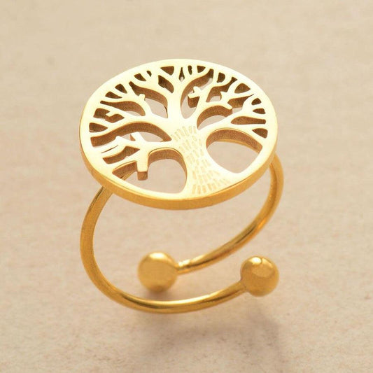 Adjustable "Tree of Life" open Ring | Ring | cultures, customs, force, jewelry, longevity, meditation, new, religions, ring, Tree of Life | Guided Meditation