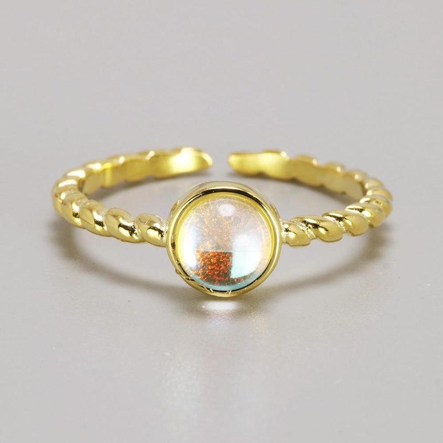 Open Ring and Natural Moonlight Stone | Ring | fertility, gold plating, hormonal, intuition, irregular, jewelry, meditation, menopause, moonstone, mothers, natural, new, ring, silver, tenderness, women | Guided Meditation