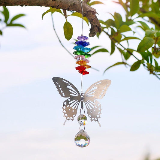 "Butterfly" Sun Catcher of the 7 Chakras | chakras | 7 chakras, Butterfly, Crystal, Maison et décoration, OCU1, sun, zen, Zen decoration | Guided Meditation
