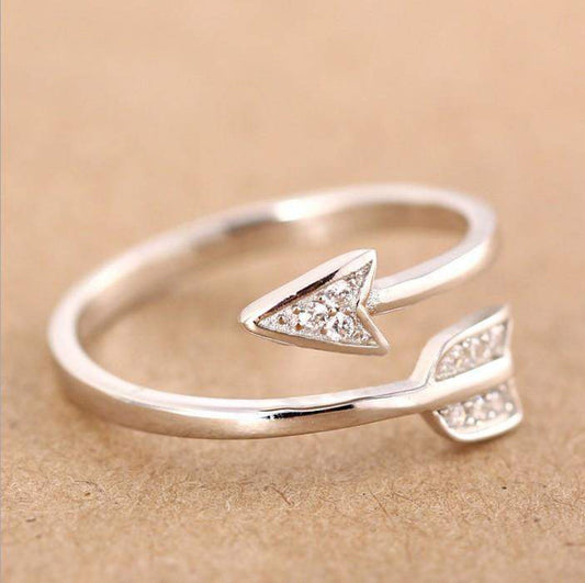 Silver Plated “Arrow of Serenity” Ring | ring | energy, gift, jewelry, meditation, OCU1, ring, silver | Guided Meditation