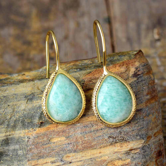Natural Amazonite stone earrings | Earring | Amazonite, Boucles d'oreilles, earring, Earrings, new | Guided Meditation
