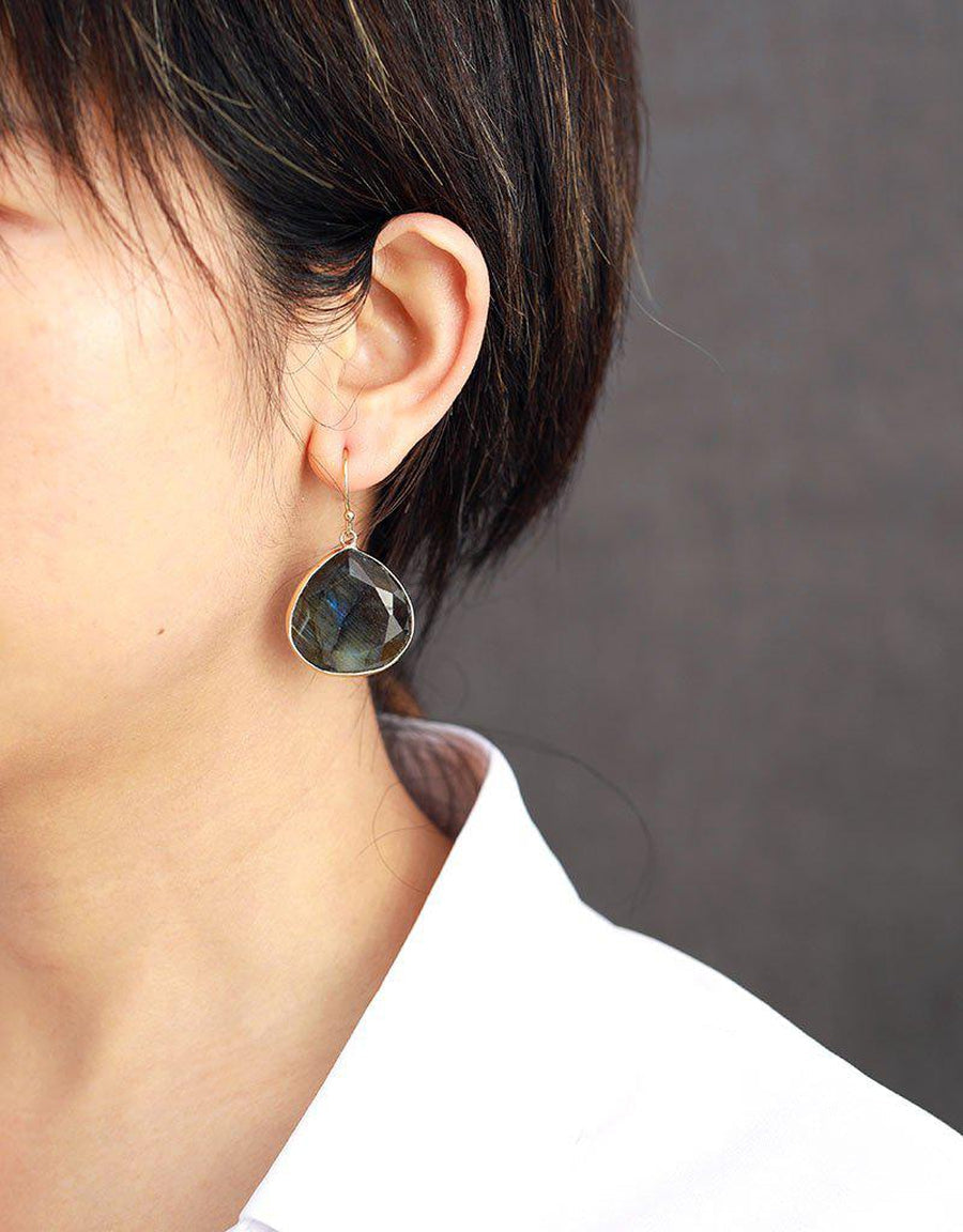Natural Labradorite dangling earrings | Earring | Boucles d'oreilles, earring, Earrings, Labradorite, new | Guided Meditation