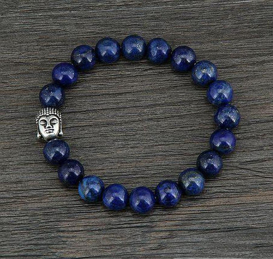 "Anti-stress" bracelet in Lapis Lazuli and Buddha's head | Bracelet | Anti-stress, Bracelets, Buddha's Head, Lapis Lazuli, new, OCU1 | Guided Meditation