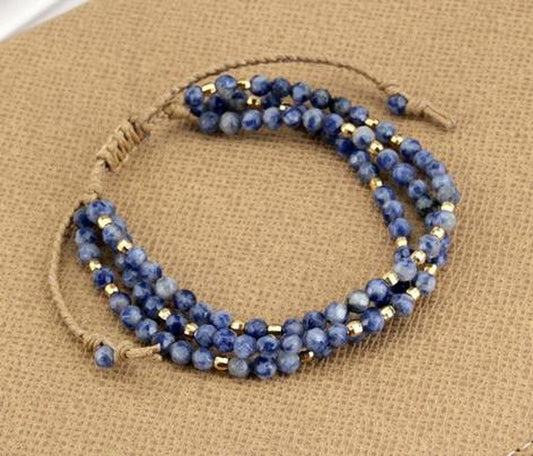 "Creativity and Communication" bracelet in Sodalite beads | Bracelet | Bracelets, Creativity and Communication, new, OCU1, Sodalite beads | Guided Meditation
