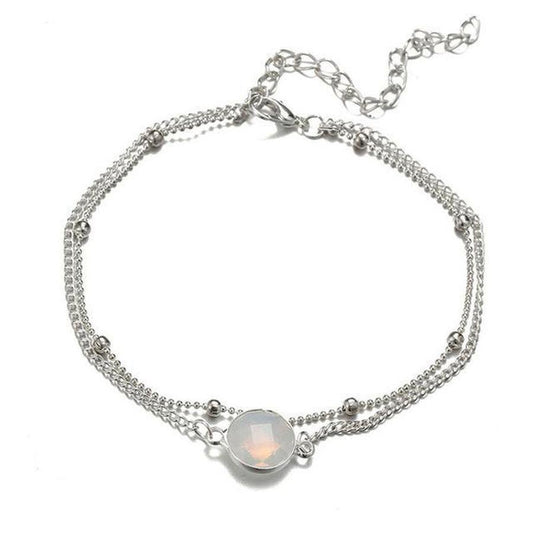 Ankle bracelet Moon Stone | Bracelet de cheville | Ankle bracelet, Bracelets de cheville, Moon Stone, OCU1 | Guided Meditation