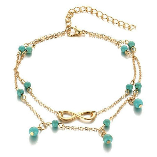 Ankle bracelet Turquoise | Bracelet de cheville | Ankle bracelet, Bracelets de cheville, OCU1, Turquoise | Guided Meditation