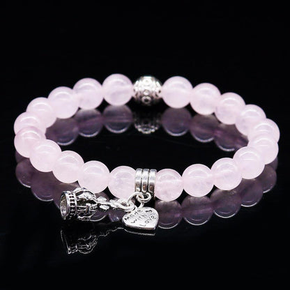 Soft pink genuine natural crystal bracelet | Bracelet | Bracelets, Crystal, OCU1, pink genuine | Guided Meditation