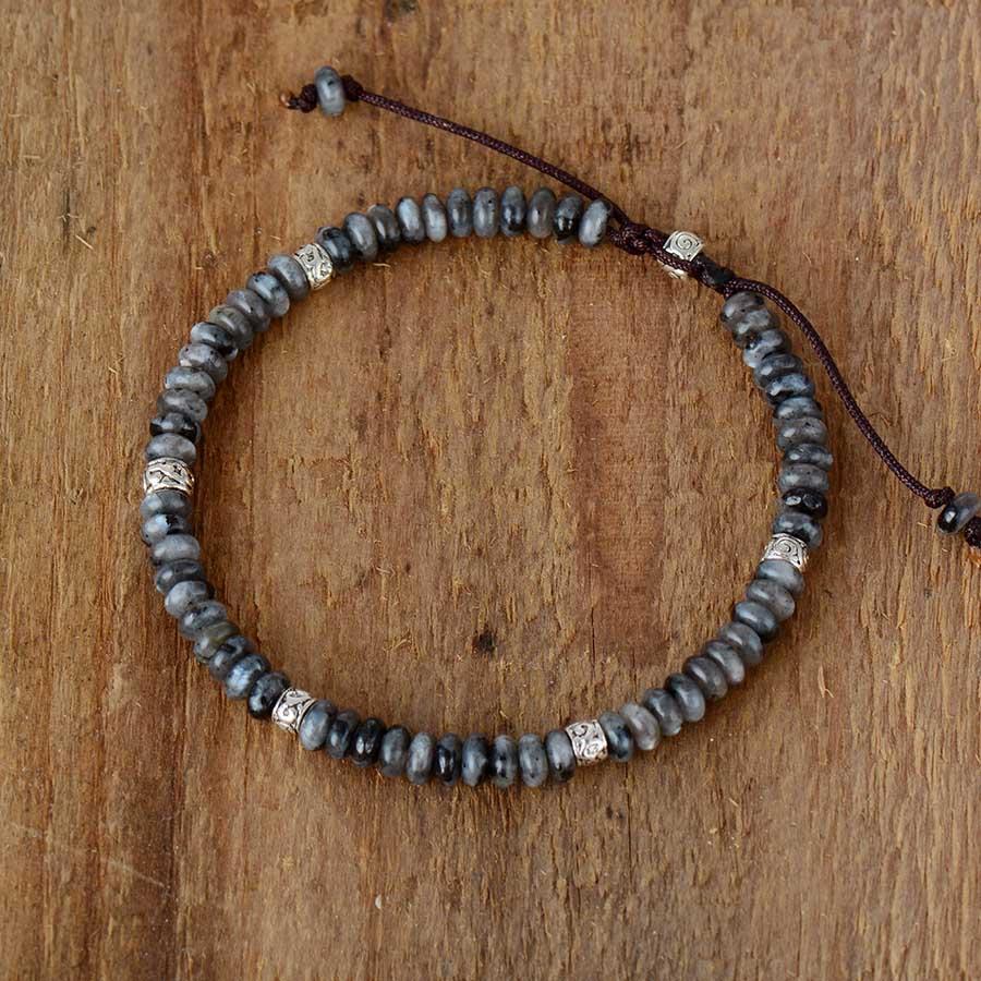 Jasper stone bracelet on braided cord | Bracelet | Bracelets, Jasper stone, new, OCU1 | Guided Meditation