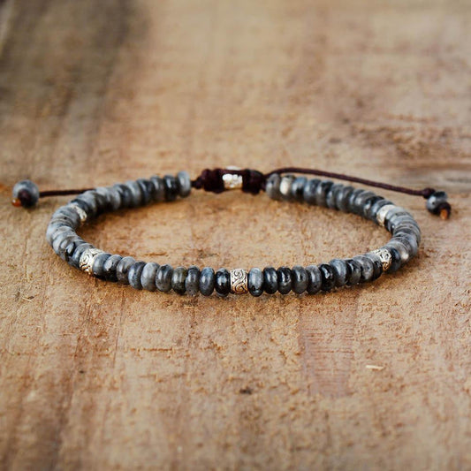 Jasper stone bracelet on braided cord | Bracelet | Bracelets, Jasper stone, new, OCU1 | Guided Meditation