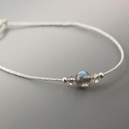 Moonstone bracelet on braided cord | Bracelet | Bracelets, moonstone, new, OCU1 | Guided Meditation