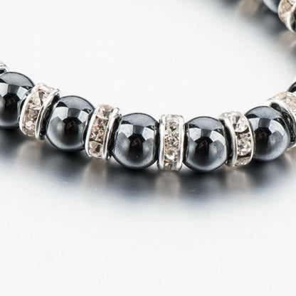 “Purification and Vitality” Bracelet in Hematites and Austrian Crystal | Bracelet | Austrian Crystal, Bracelets, Hematites, OCU1, Purification and Vitality | Guided Meditation