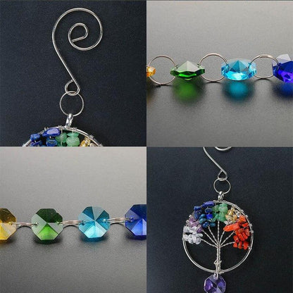 “Tree of Life” sun catcher, prisms and crystal ball pendant | Décoration | 7 Chakra, 7 Chakras, crystal ball, decoration, new, prisms, Zen decoration | Guided Meditation