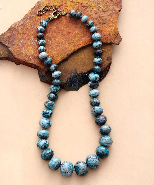 Blue Jasper natural stone necklace | Collier | Blue Jasper, Colliers & Pendentifs, necklace, new, OCU1 | Guided Meditation