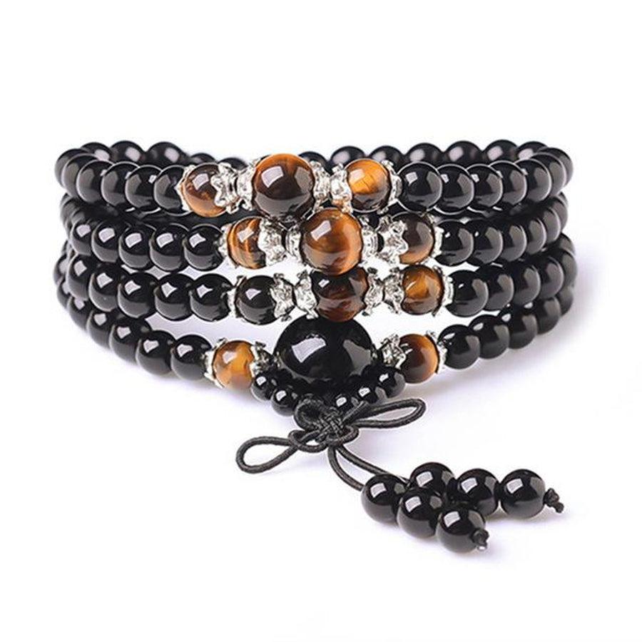 Mala 108 beads "self-confidence" in Black Onyx | Mala bouddhiste | bead, Black Onyx, increases self-confidence, Malas, Malas bouddhiste, meditation, OCU1 | Guided Meditation