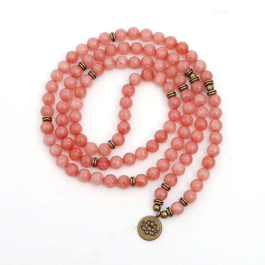 Mala "anchoring and serenity" in red Jade with charm | Mala bouddhiste | anchoring, Malas, Malas bouddhiste, OCU1, red Jade, serenity | Guided Meditation