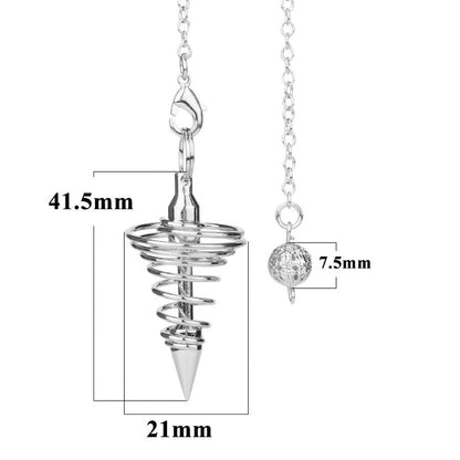 Antique Reiki Pendulum Spiral Cone | Pendulum | new, Pendule, Pendulum, pyramid pendulum, Spiral Cone | Guided Meditation