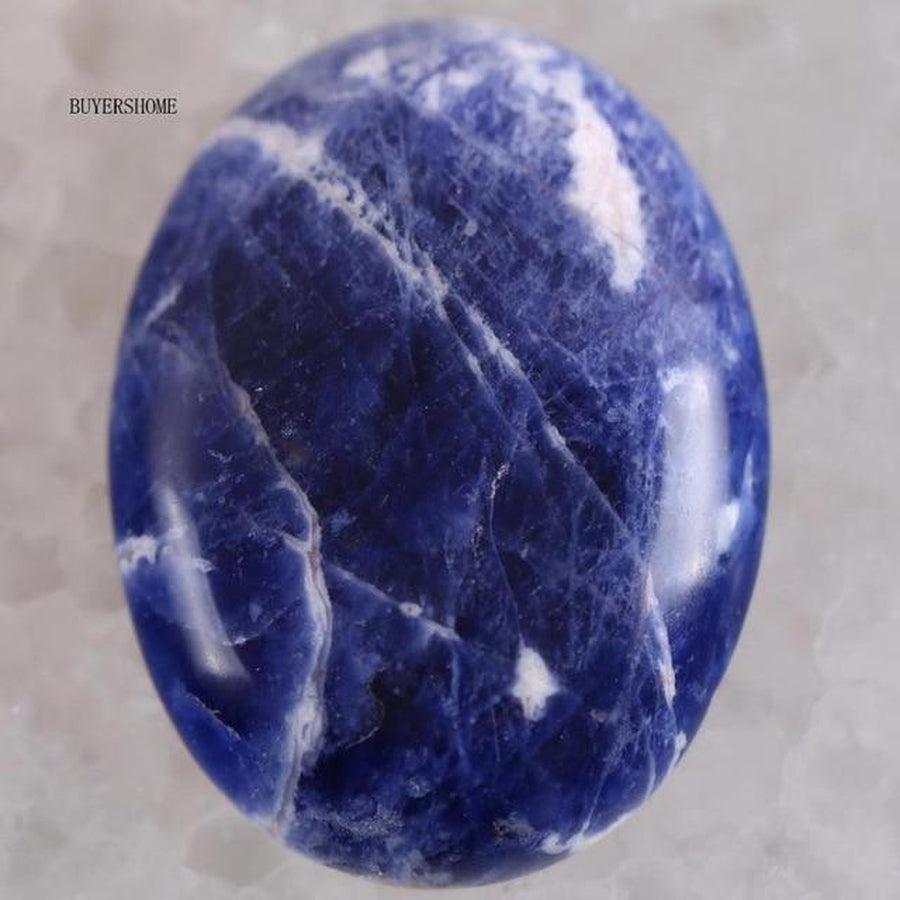 Oval cabochon shaped natural stones