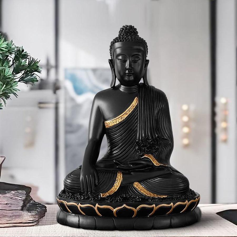 Resin Black and Gold Maravijaya Buddha Statue | Décoration | Buddha, Buddha head, Buddha's Head, Maison et décoration, new, Zen decoration | Guided Meditation
