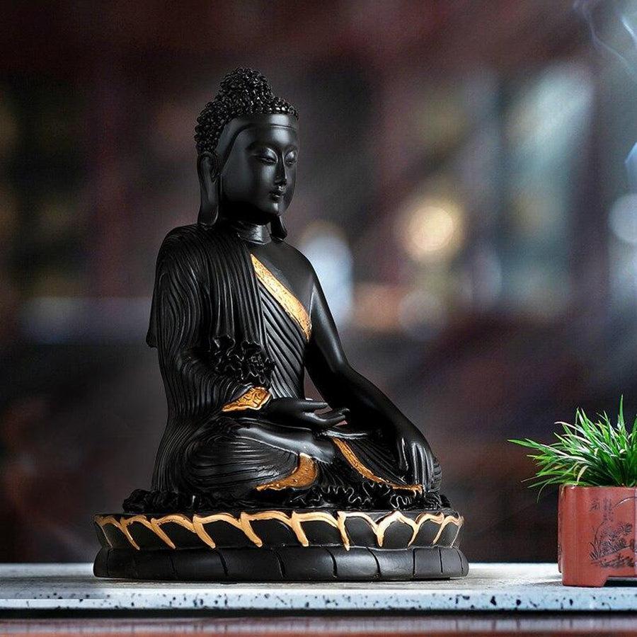 Resin Black and Gold Maravijaya Buddha Statue | Décoration | Buddha, Buddha head, Buddha's Head, Maison et décoration, new, Zen decoration | Guided Meditation