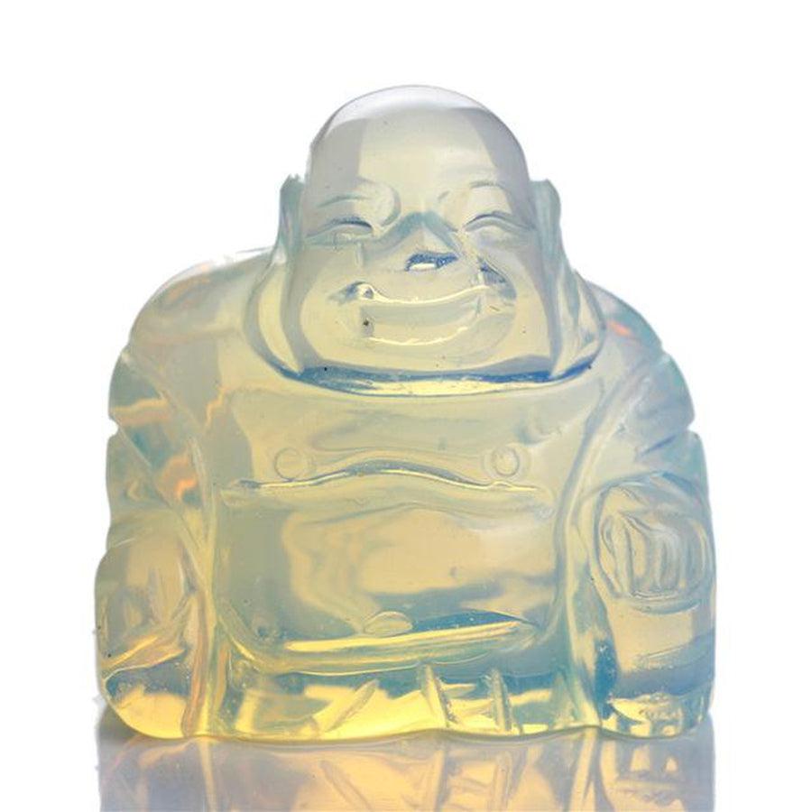 Laughing Buddha statuette in natural stone | Décoration | Bouddha, Buddha, Buddha head, Buddha's Head, Clear Crystal, Green Aventurine, Maison et décoration, OCU1, Opal, Rose Quartz, Tiger Eye, Tiger's Eye, Turquoise, Zen decoration | Guided Meditation