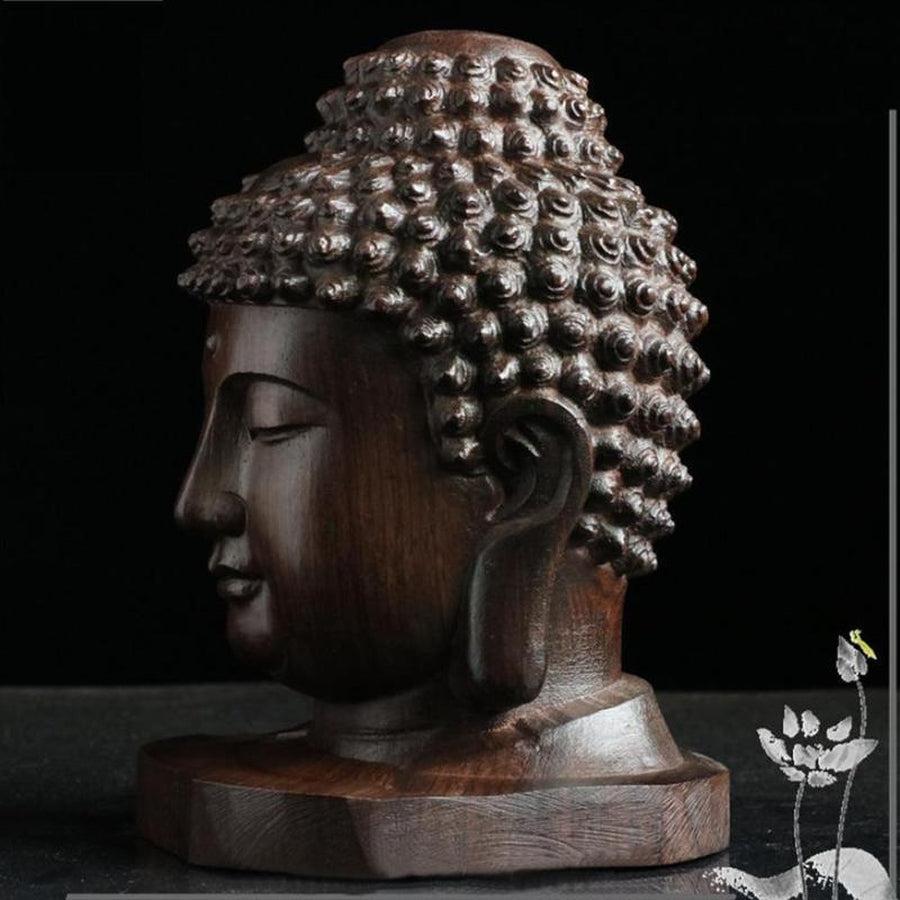 Buddha head in mahogany wood | Décoration | bouddha, Buddha, Buddha head, Buddha's Head, Maison et décoration, Zen decoration | Guided Meditation