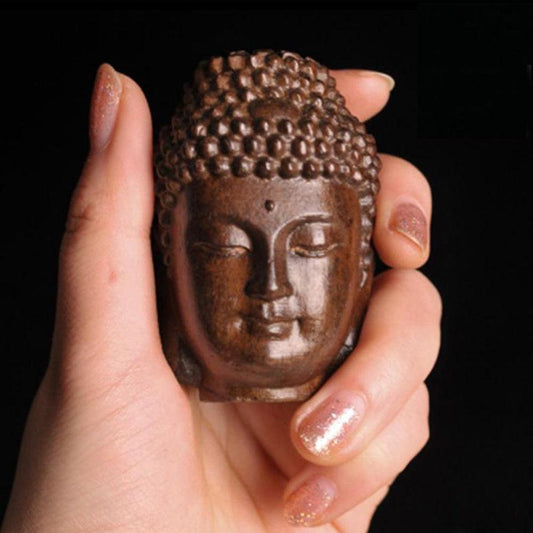 Tête de Bouddha en bois d'acajou | Décoration | bouddha, Maison et décoration | Guided Meditation